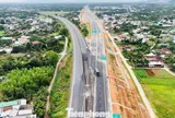 Cận cảnh điểm đấu nối cao tốc Quảng Ngãi - Hoài Nhơn với cao tốc Đà Nẵng - Quảng Ngãi
