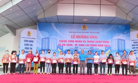 Bình Phước: Sôi nổi lễ khởi động tháng công nhân 2025