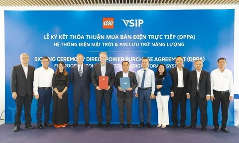 LEGO Manufacturing Việt Nam ký kết thỏa thuận mua bán điện trực tiếp với VSIP nhằm thúc đẩy phát triển bền vững