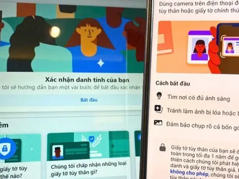 Xác thực tài khoản sẽ không cần căn cước