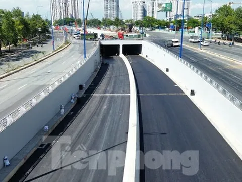 Cận cảnh hầm chui tại nút giao phía Đông TPHCM sắp thông xe