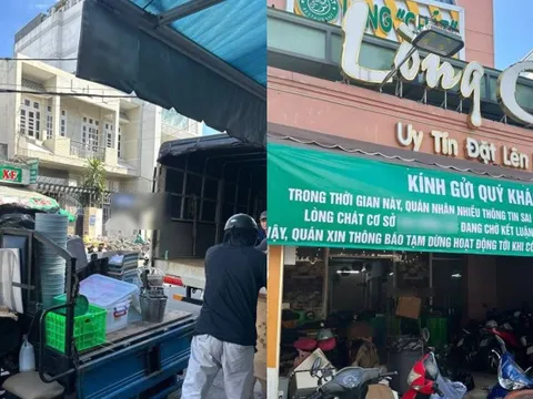 HOT: Cơ sở Lòng Chát TP.HCM bất ngờ dọn bàn ghế và bát đĩa chuyển đi dù chỉ mới thông báo "tạm dừng hoạt động"