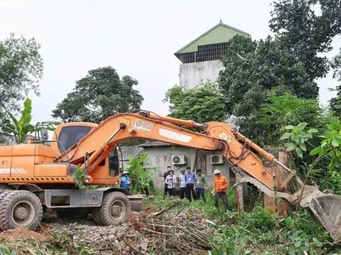 Vĩnh Phúc: Hoàn tất cuỡng chế, thu hồi gần 16ha đất cho dự án đường song song đường sắt Hà Nội - Lào Cai