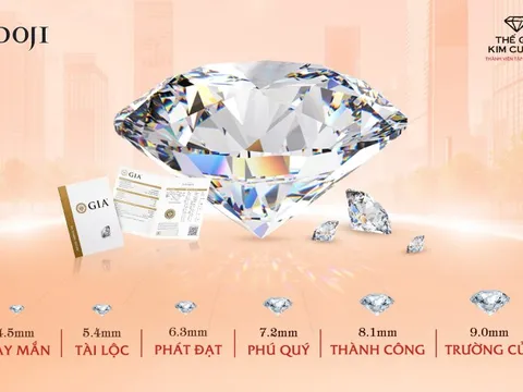 Sắm kim cương tại DOJI và Thế Giới Kim Cương - Rinh xe sang tới 1 tỷ đồng
