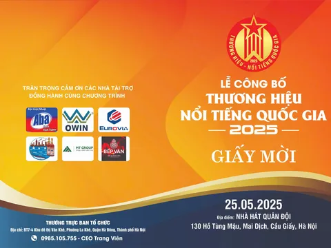 VIÊN HOÀNG GIA - đồng hành cùng chương trình "Lễ Công bố Thương hiệu nổi tiếng Quốc gia 2025" diễn ra vào ngày 25/5/2025 tại Hà Nội